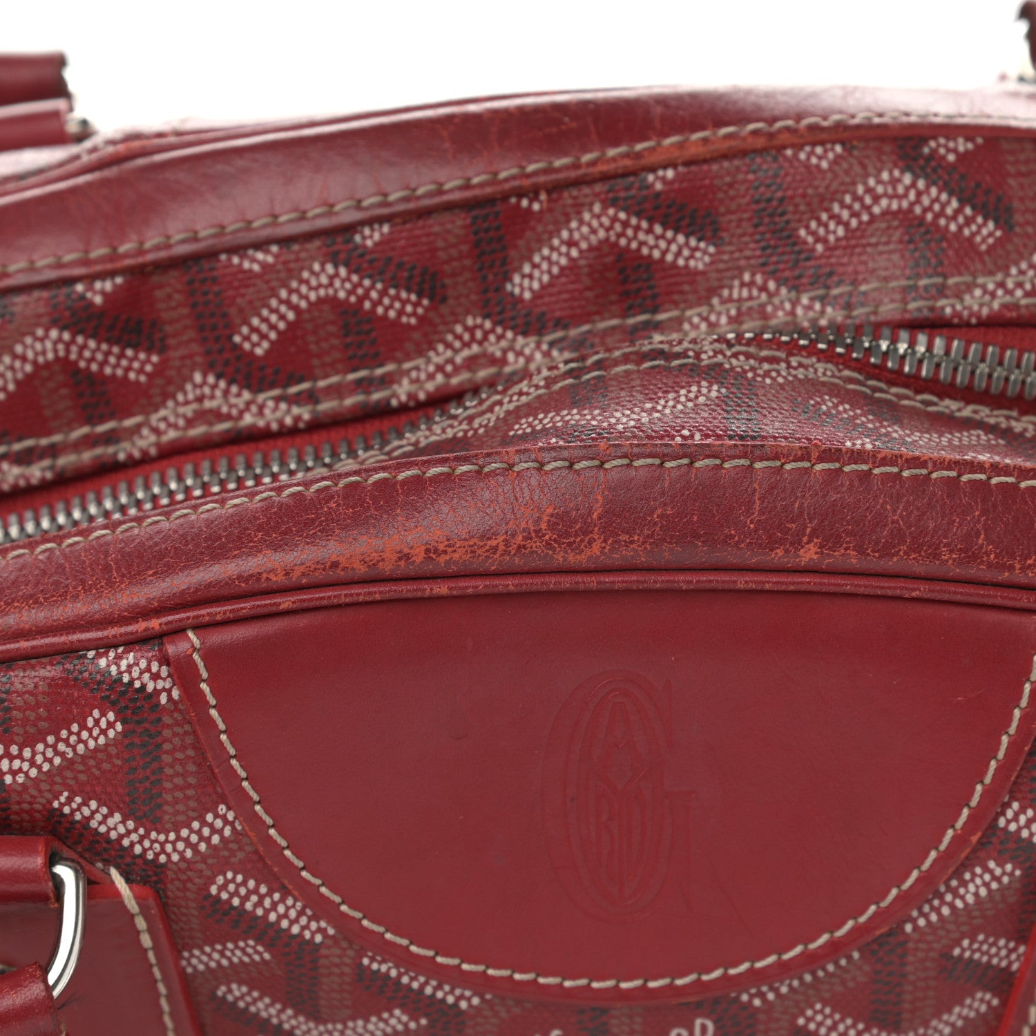 Goyard Goyardine Saint Jeanne GM Bowler Red 21 of 24