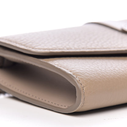 Chloe Grained Calfskin Aby Chain Wallet Motty Grey 7 of 9