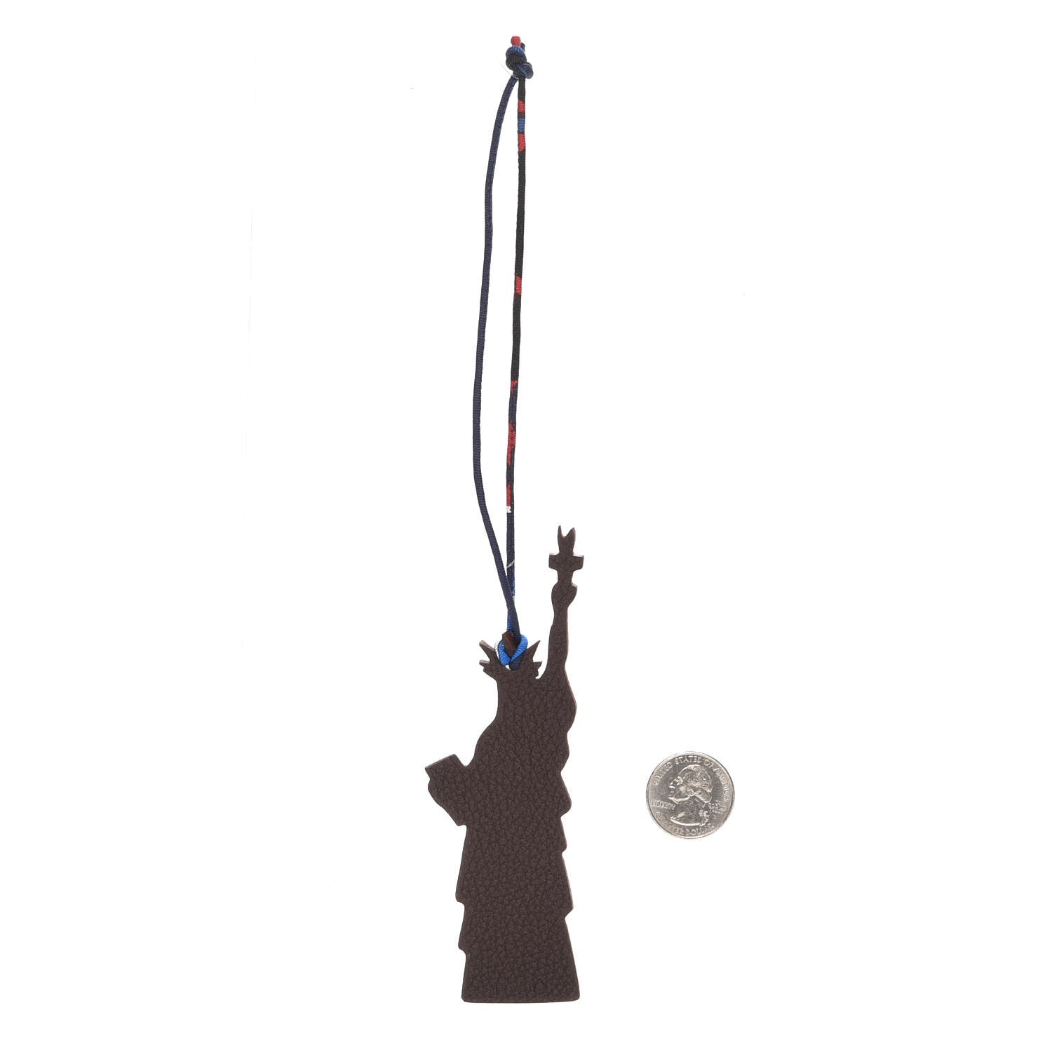 Hermes Togo Epsom Petit H Statue of Liberty Bag Chocolate Gold 2 of 3