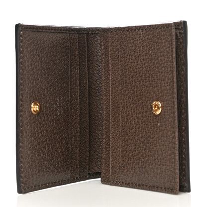 Gucci GG Supreme Monogram Bengal Card Case Beige Pink 5 of 10