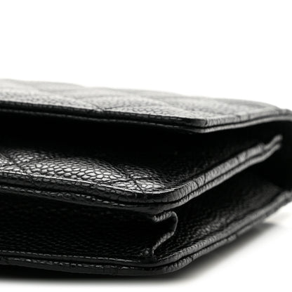 Chanel Caviar Quilted Wallet on Chain WOC Black 11 of 14