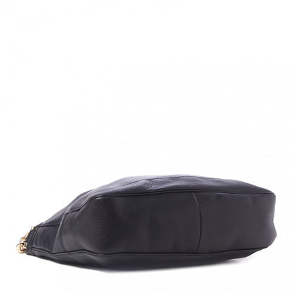 Gucci Pebbled Calfskin Medium Diana Bamboo Shoulder Bag Black 4 of 9