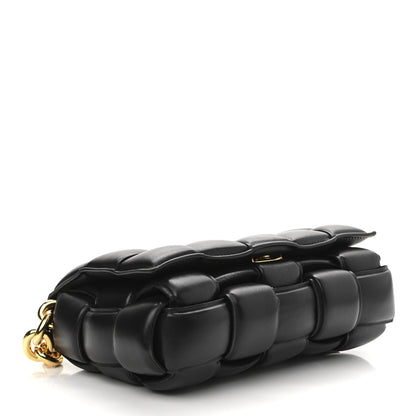 Bottega Veneta Lambskin Maxi Intreccio Padded Chain Cassette Crossbody Bag Black 4 of 11