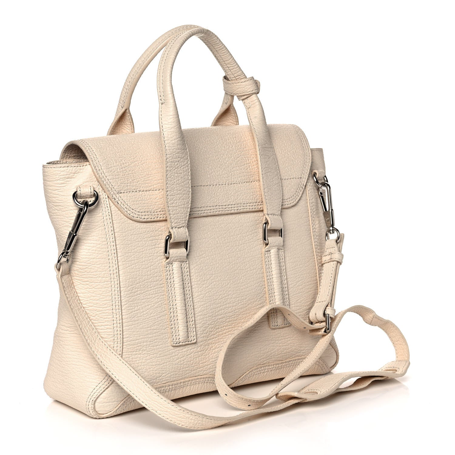 3.1 Phillip Lim Textured Calfskin Medium Pashli Satchel Milk 3 of 14