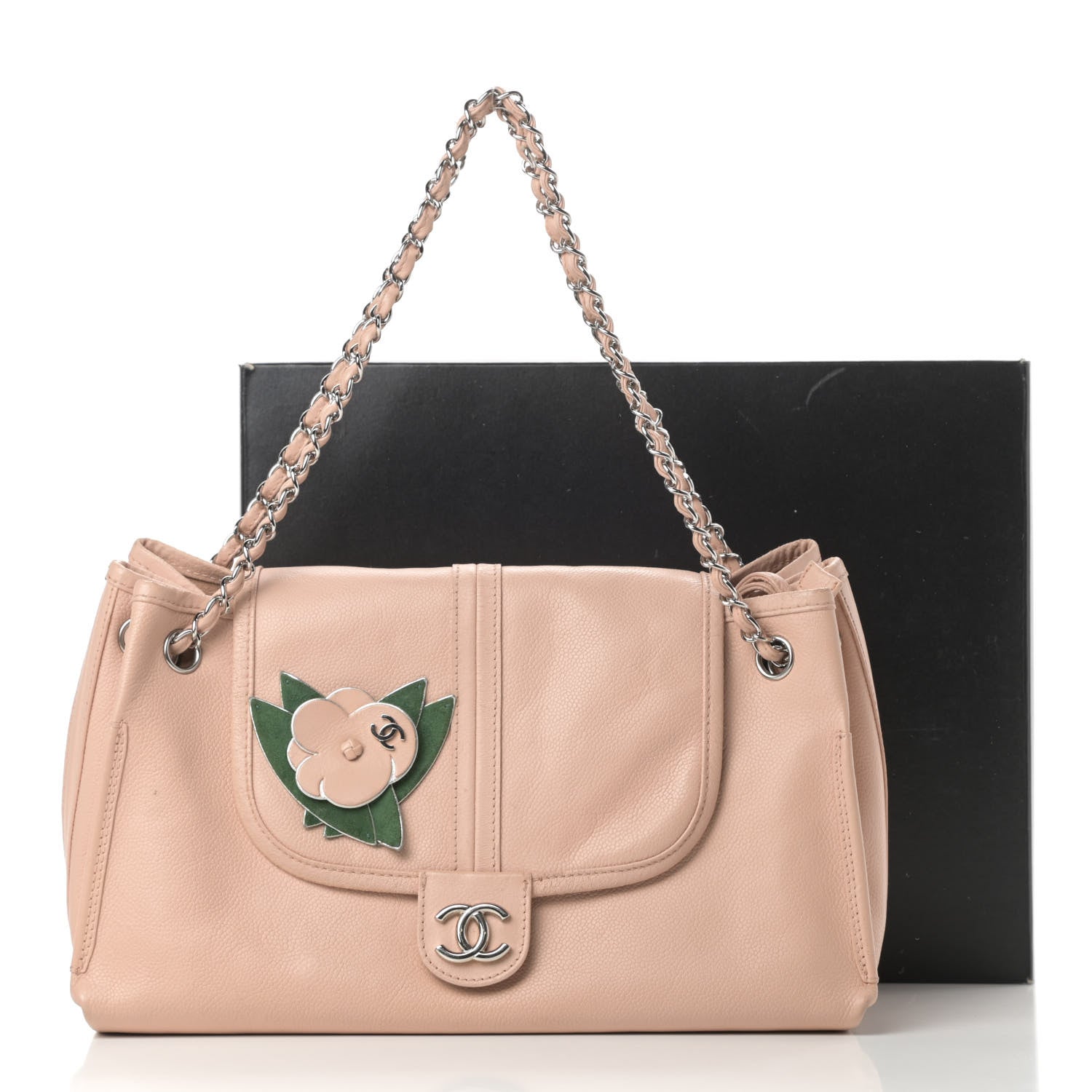 Chanel Caviar Accordion Flap Beige 19 of 19