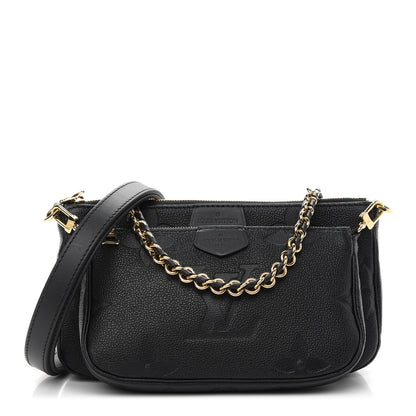 Louis Vuitton Empreinte Monogram Giant Multi Pochette Accessories Black 1 of 8
