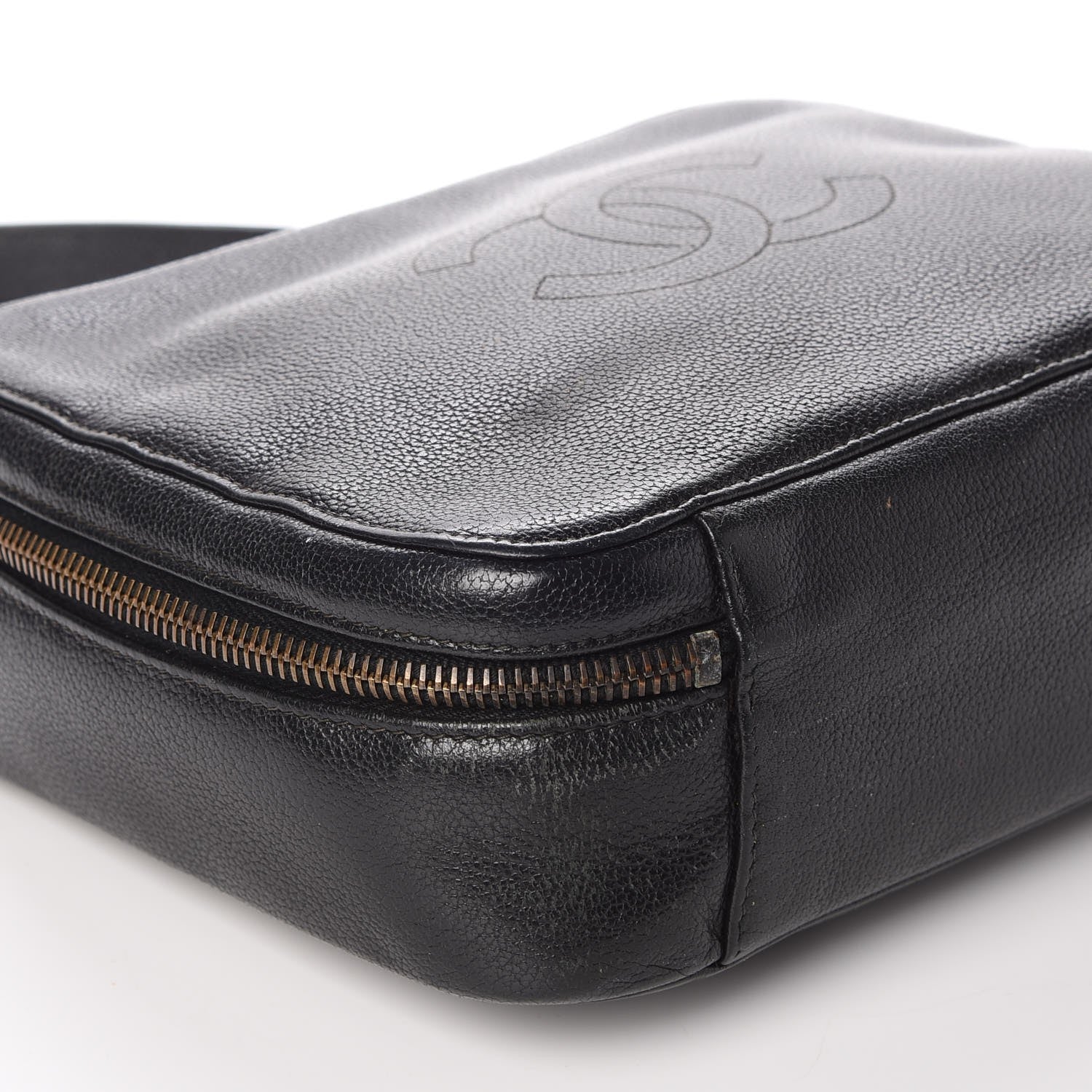 Chanel Calfskin CC Top Handle Bag Black 12 of 15