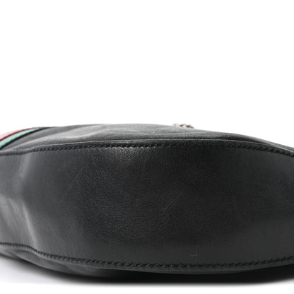 Gucci Calfskin Web Stripe Medium Dionysus Hobo Black 10 of 10