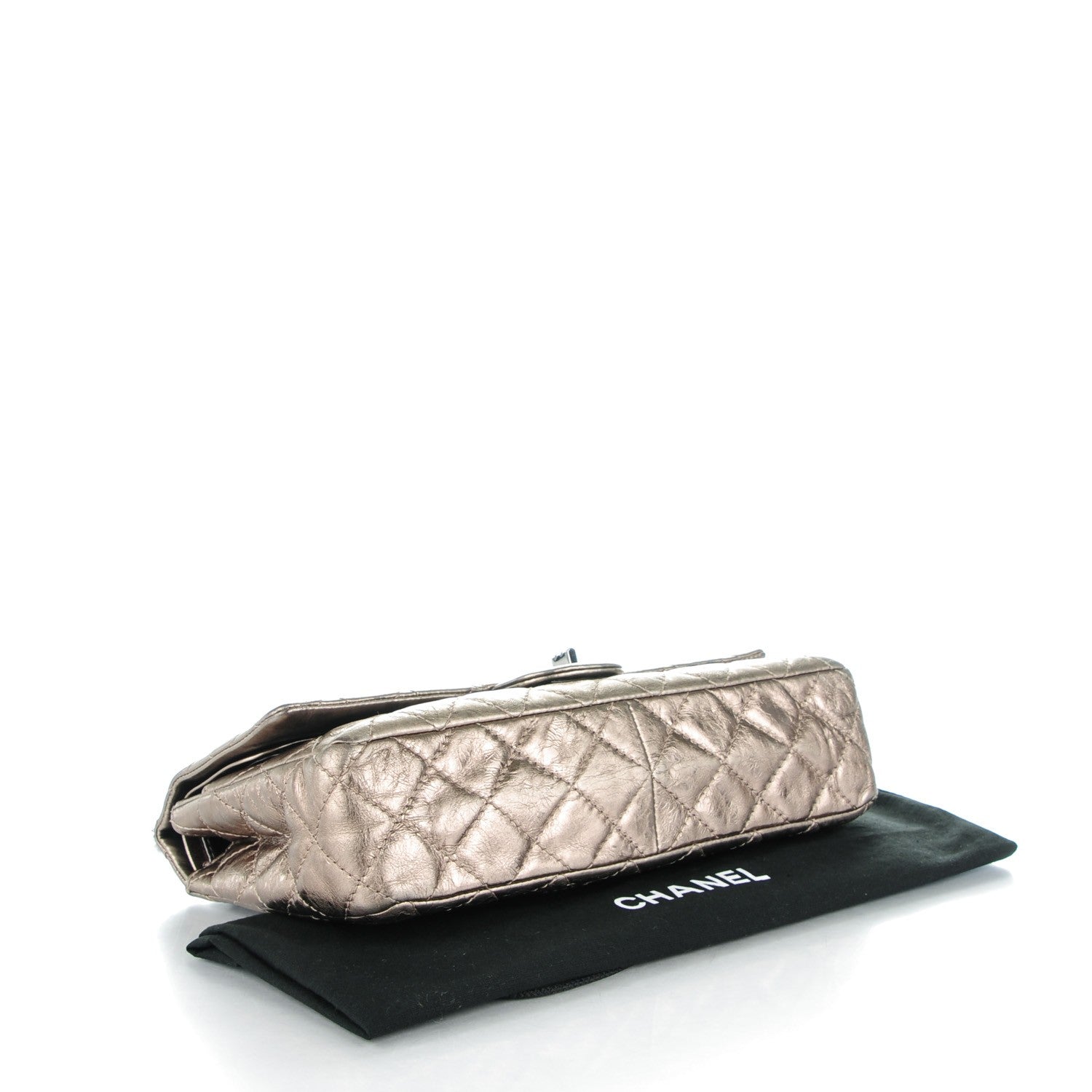 Chanel Metallic Aged Calfskin Quilted 2.55 Reissue 226 Flap Gold 4 of 8