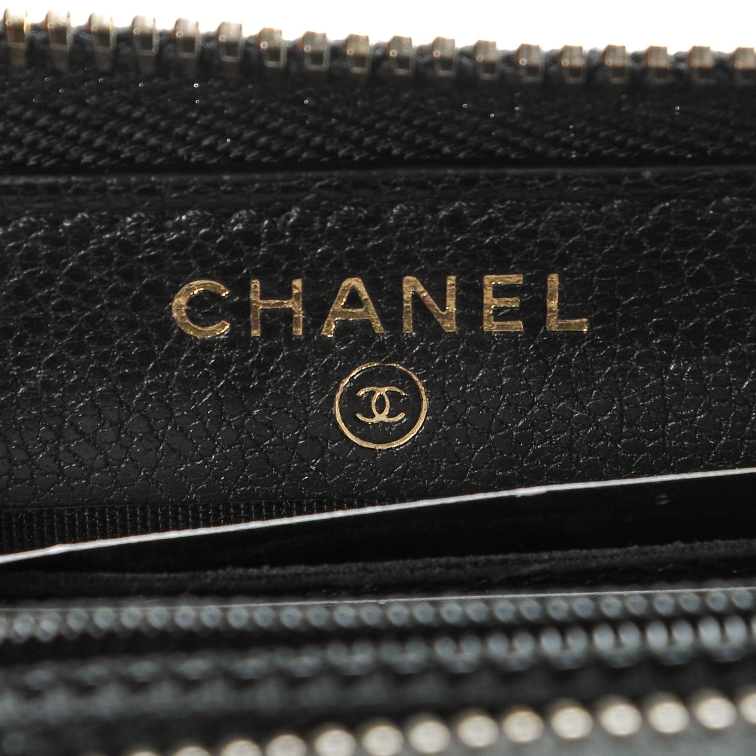 Chanel Patent Quilted Small Zip Around Wallet Black 6 of 9