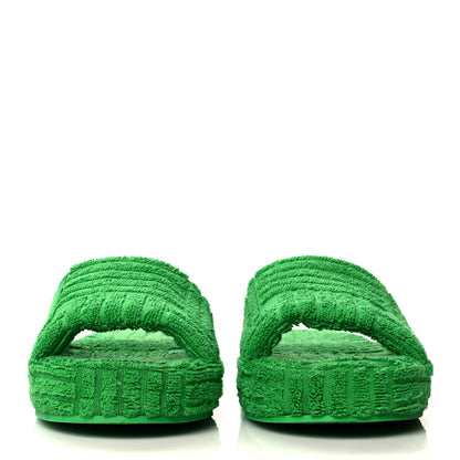 Bottega Veneta Geometric Sponge Slides Sandals 41 Grass 2 of 6