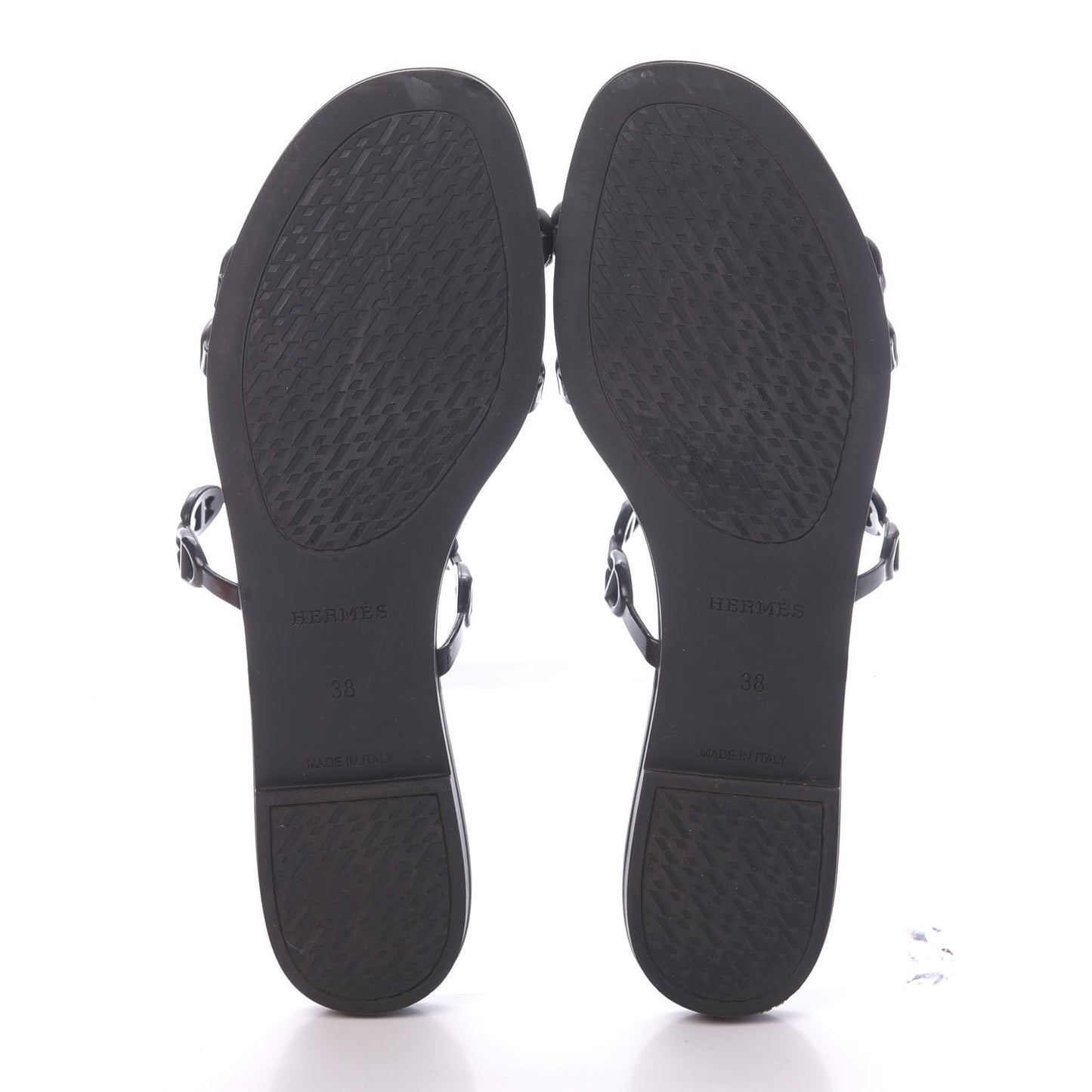 Rubber Chaine d'Ancre Rivage Sandals 38 Black