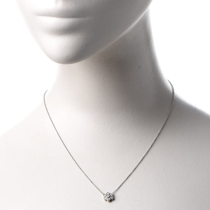 Tiffany Platinum Diamond Flower Necklace 2 of 6