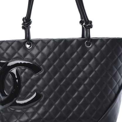 Chanel Calfskin Quilted Large Cambon Tote Black 8 of 18