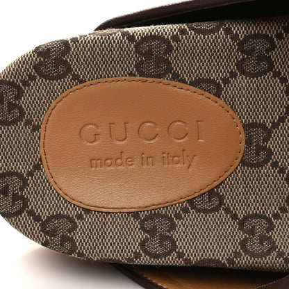 Gucci GG Monogram Lavaredo Eco Fabric Mens Slide Sandals With Straps 6 Beige Ebony Light Brown 8 of 8