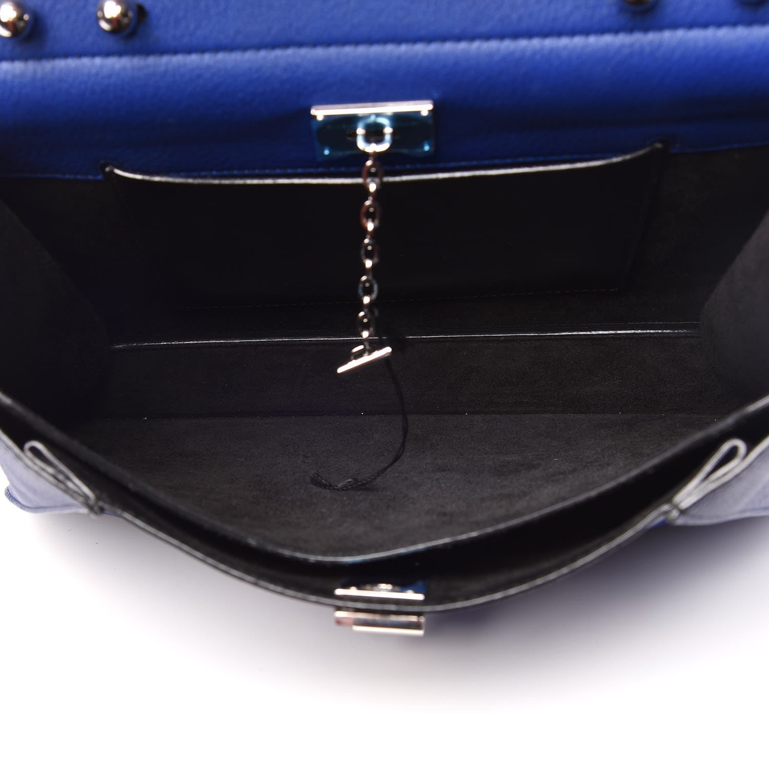 Proenza Schouler Grained Calfskin Medium Hava Top Handle Bag Lapis 6 of 9