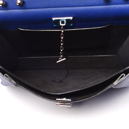 Proenza Schouler Grained Calfskin Medium Hava Top Handle Bag Lapis 6 of 9