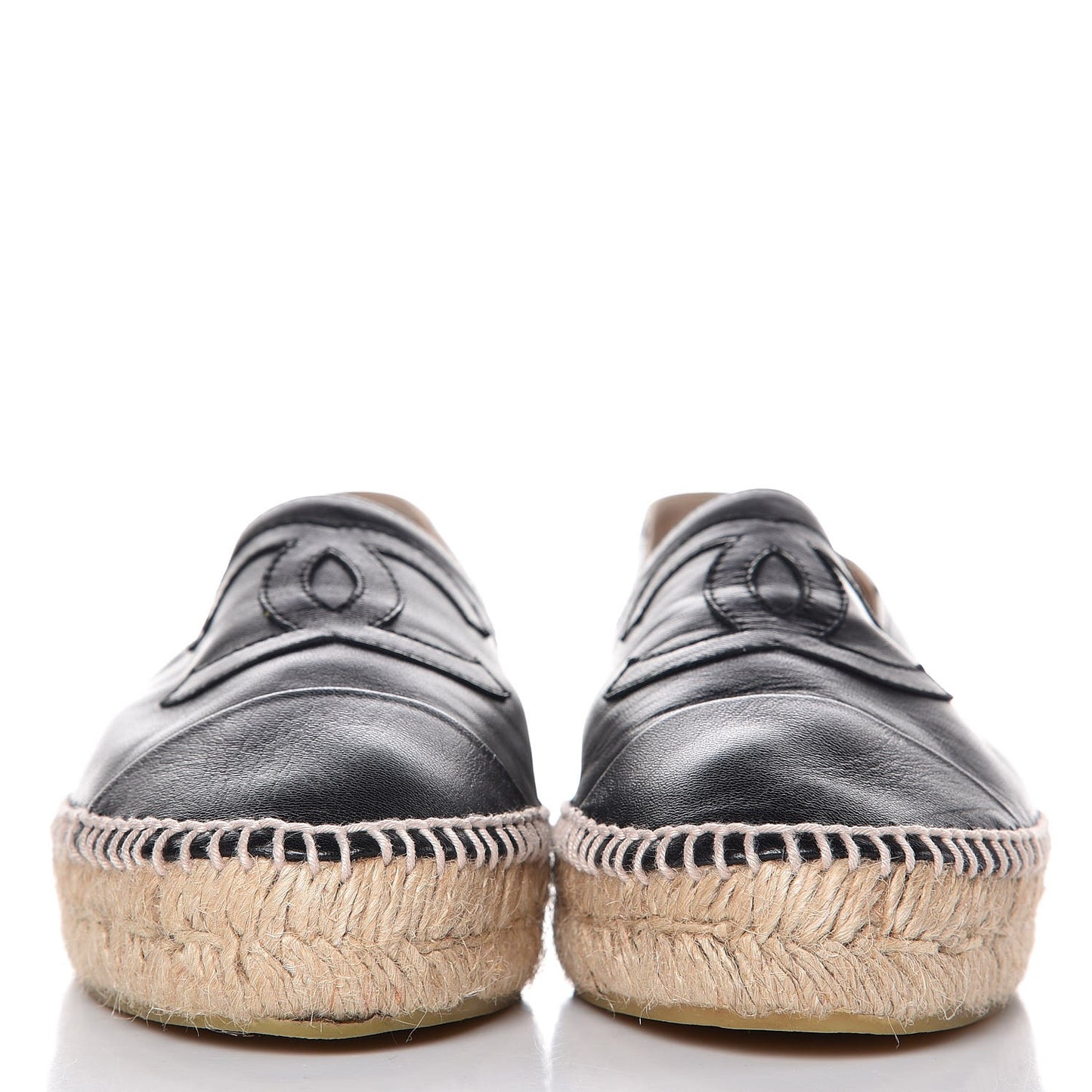 Lambskin CC Espadrilles 39 Black