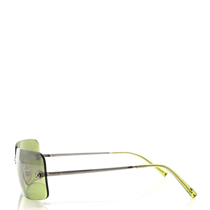 Chanel Crystal CC Logo Sunglasses 4017-D Green 4 of 7