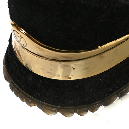 Louis Vuitton Suede Monogram Run Away Sneakers 37.5 Black 13 of 18