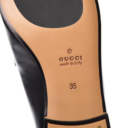 Gucci Calfskin Womens Jordaan Loafers 35 Black 6 of 10