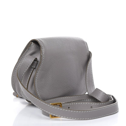 Chloe Calfskin Mini Marcie Round Crossbody Bag Cashmere Grey 3 of 13