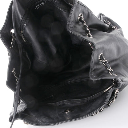 Chanel Calfskin Diagonal Ligne Tote Black 6 of 15