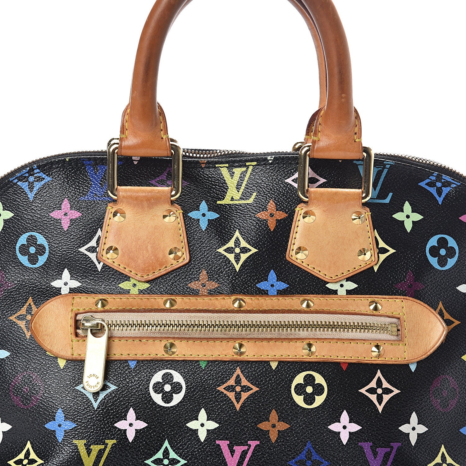 Louis Vuitton Monogram Multicolor Alma Black 6 of 8
