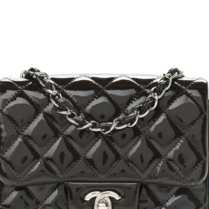 Chanel Patent Quilted Mini Square Flap Purple 7 of 8
