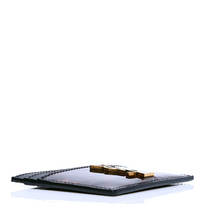 Saint Laurent Patent Monogram Credit Card Case Tortoiseshell 3 of 4