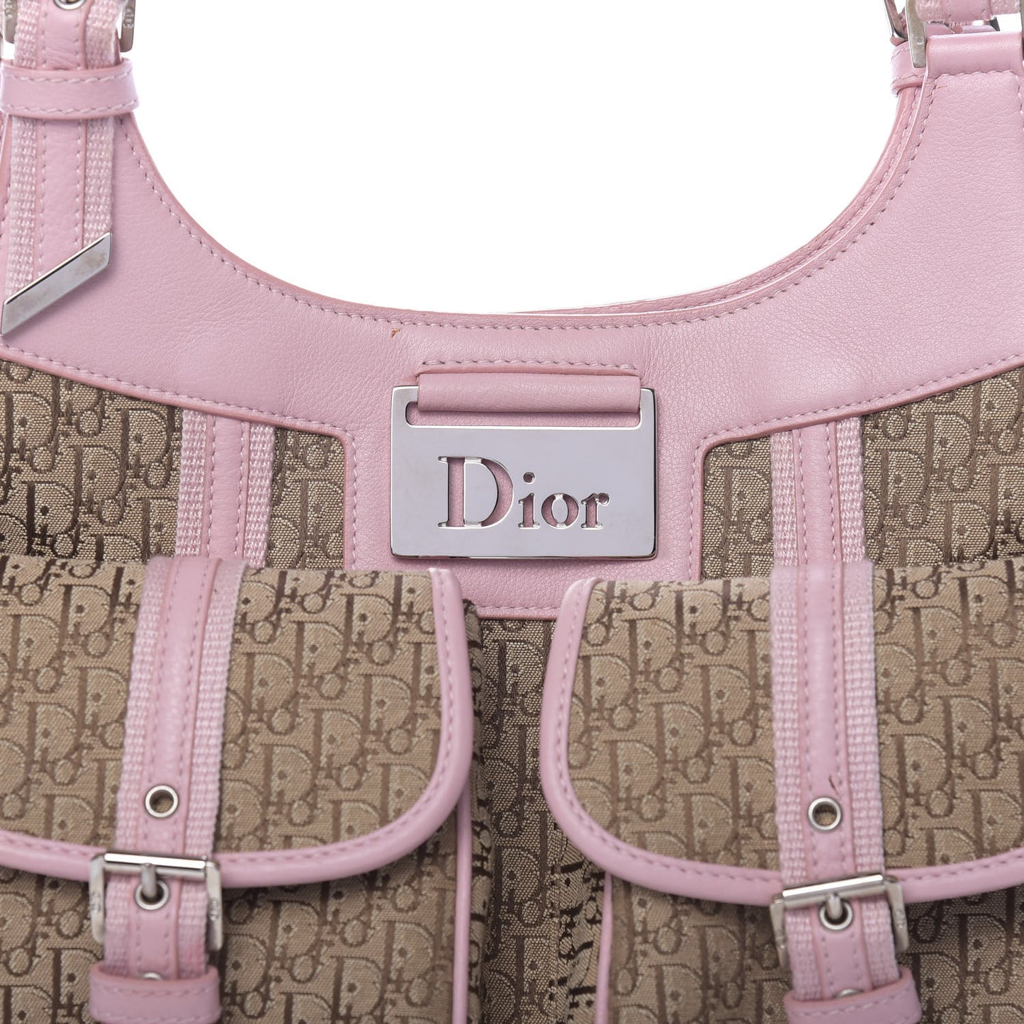 Monogram Tote Pink Beige