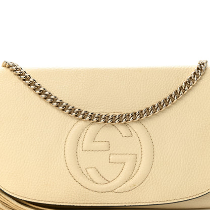 Gucci Cellarius Calfskin Medium Soho Flap Crossbody Ivoire 8 of 17
