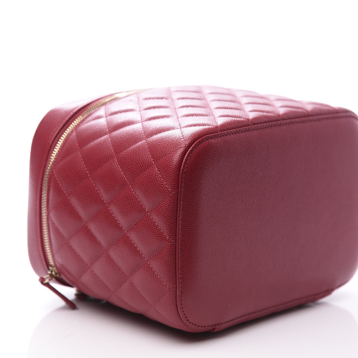 Chanel Caviar Quilted Large Vanity Pouch Red 7 of 10
