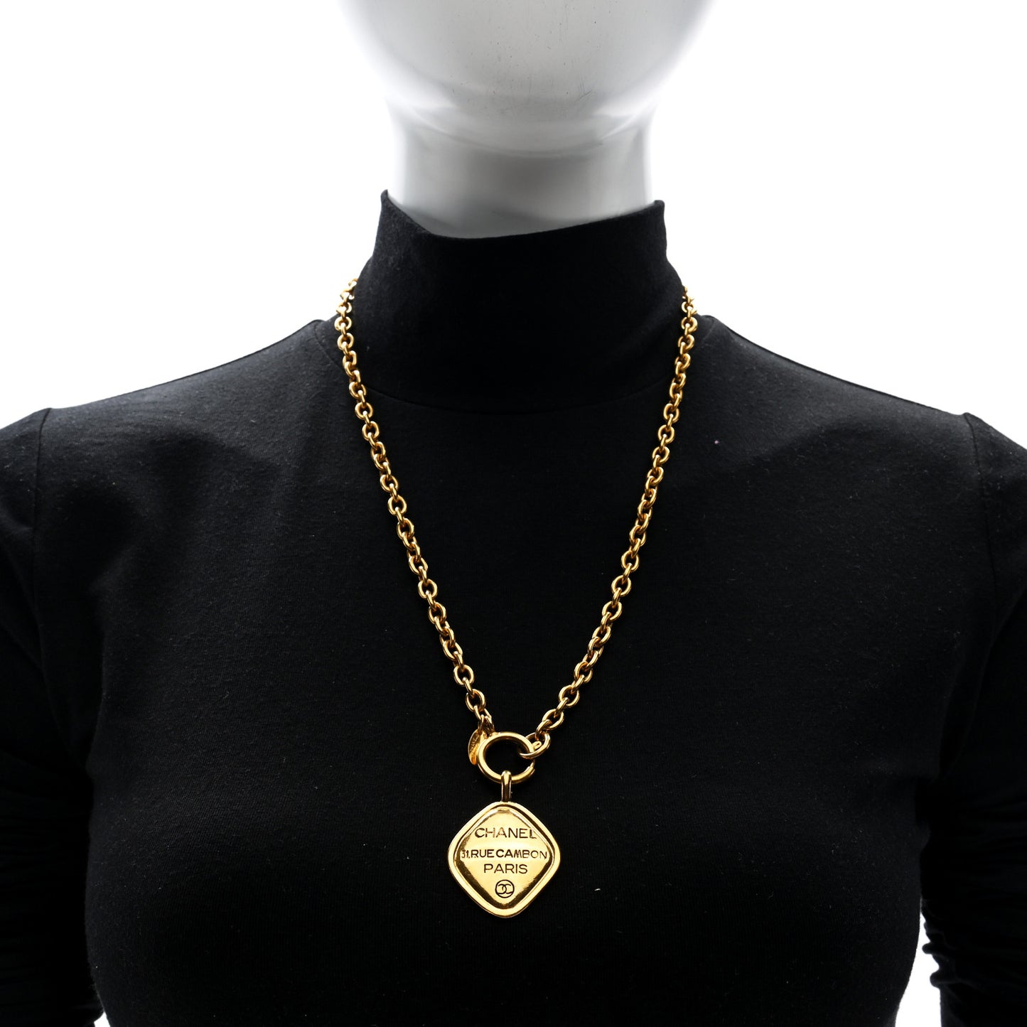 Metal CC 31 Rue Cambon Necklace Gold