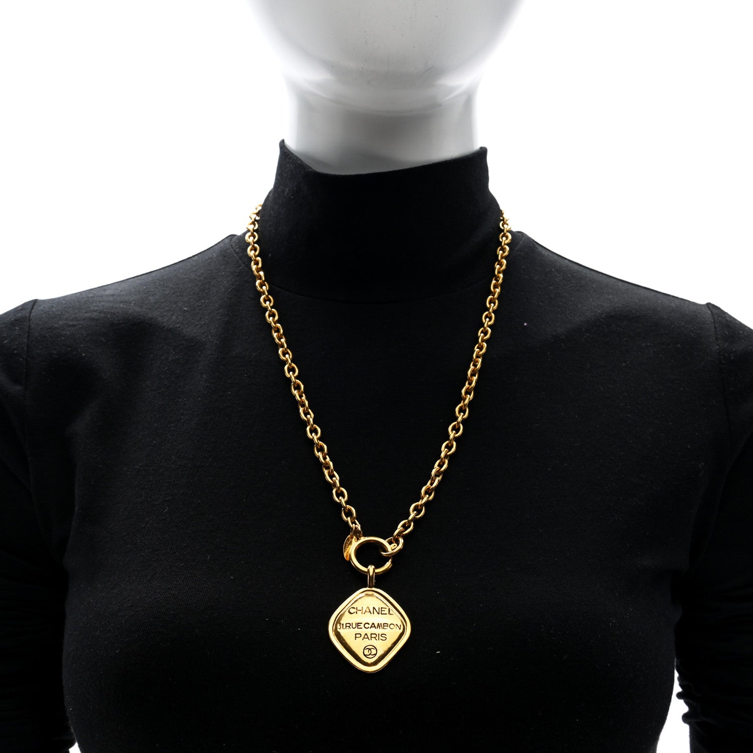 Chanel Metal CC 31 Rue Cambon Necklace Gold 2 of 4