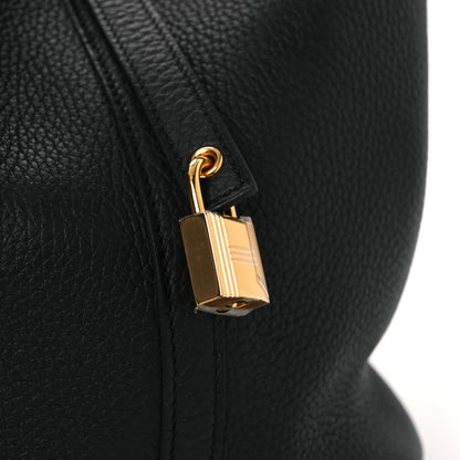 Hermes Taurillon Clemence Picotin Lock 22 MM Black 11 of 11