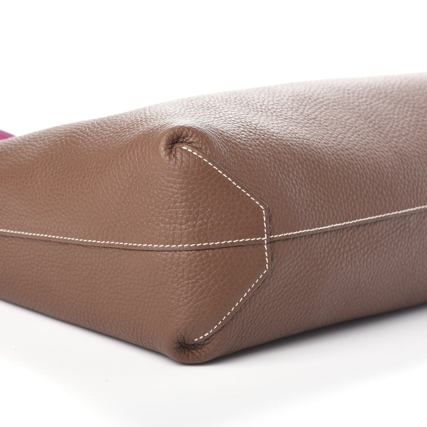 Taurillon Clemence Double Sens 36 Reversible Tote Marron Tosca