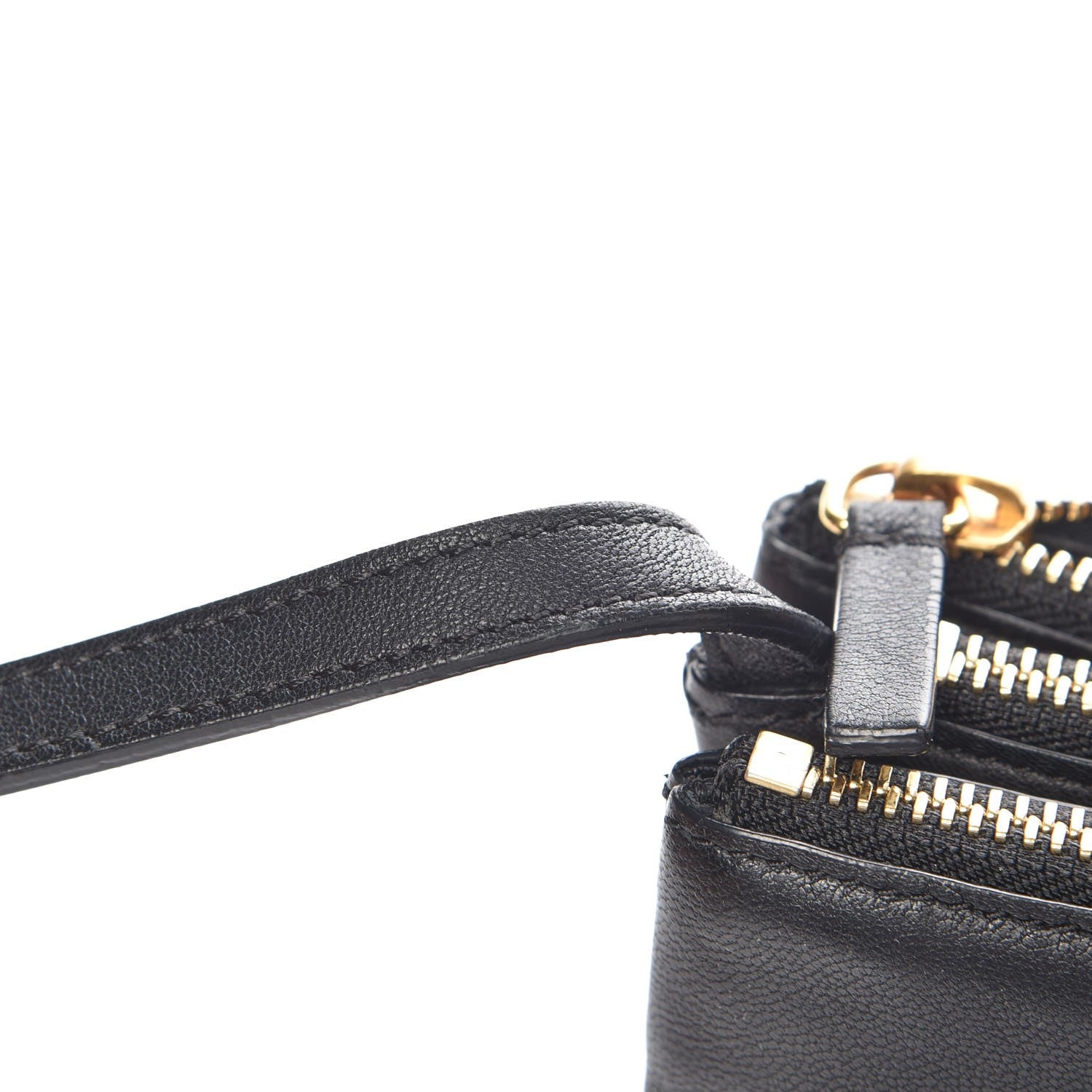 Celine Lambskin Small Trio Crossbody Bag Black 11 of 12
