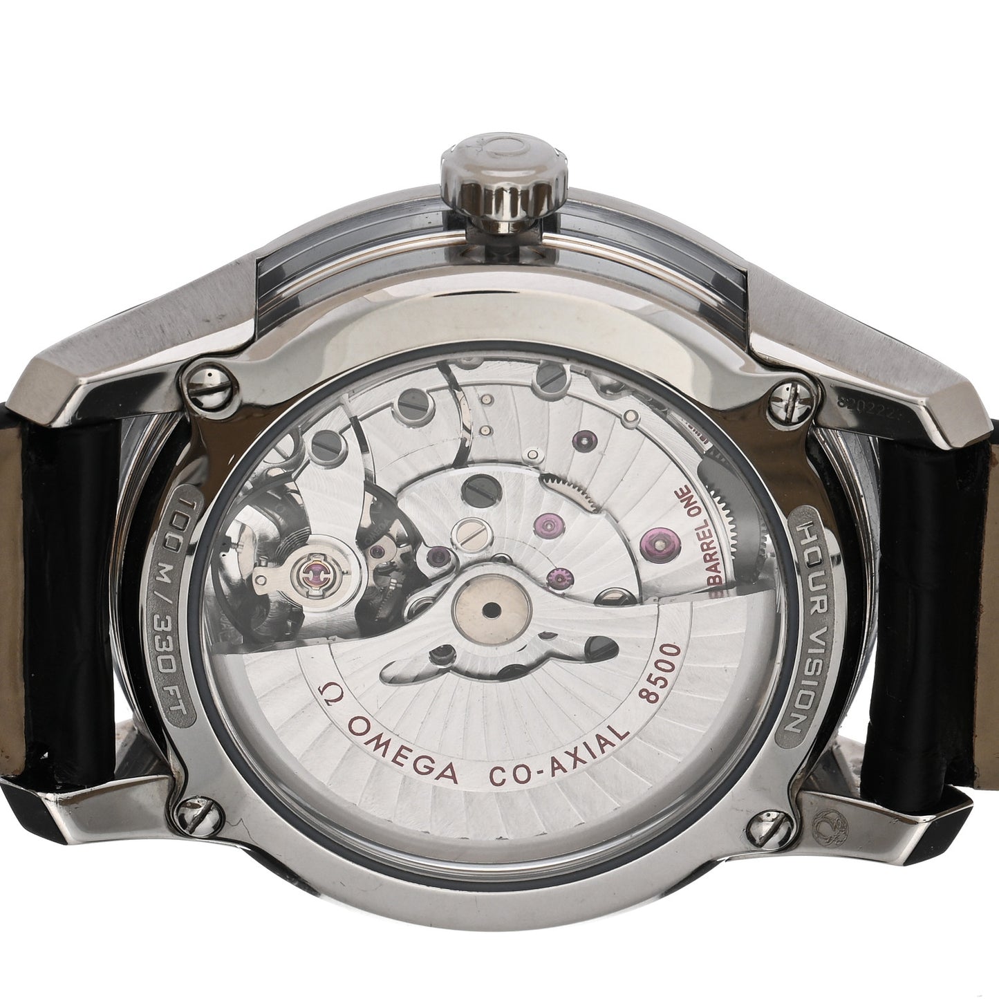 Stainless Steel Alligator 41mm De Ville Hour Vision Automatic Watch Blue 433.33.41.21.03.001