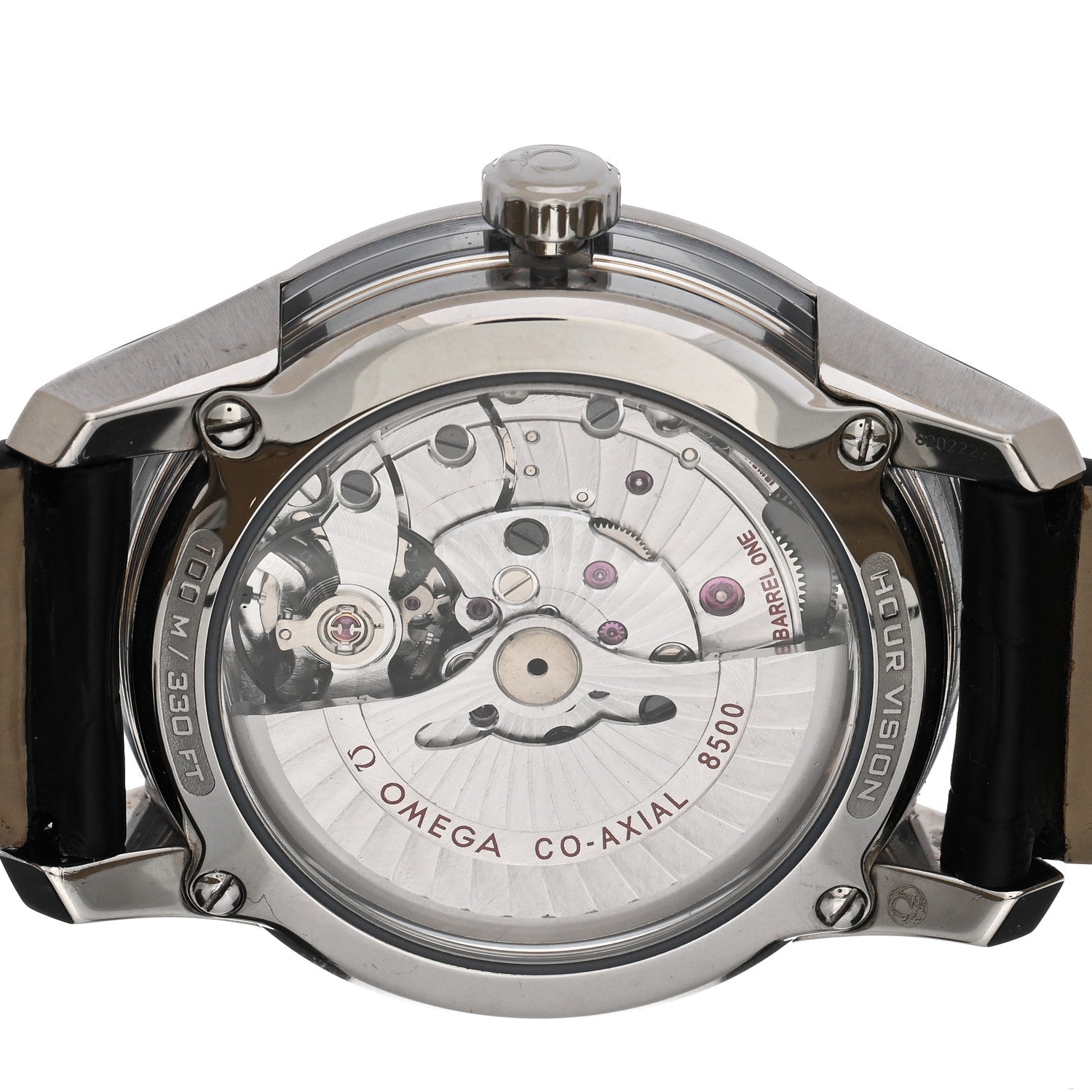 Omega Stainless Steel Alligator 41mm De Ville Hour Vision Automatic Watch Blue 433.33.41.21.03.001 4 of 4