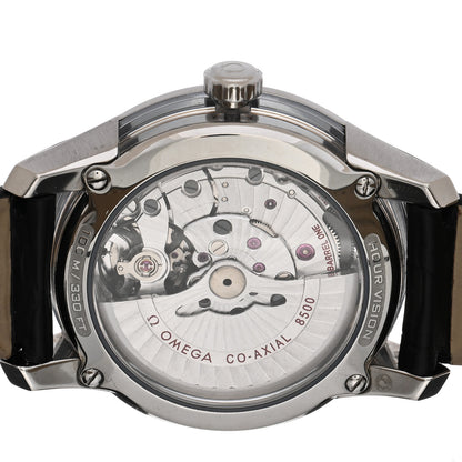 Omega Stainless Steel Alligator 41mm De Ville Hour Vision Automatic Watch Blue 433.33.41.21.03.001 4 of 4