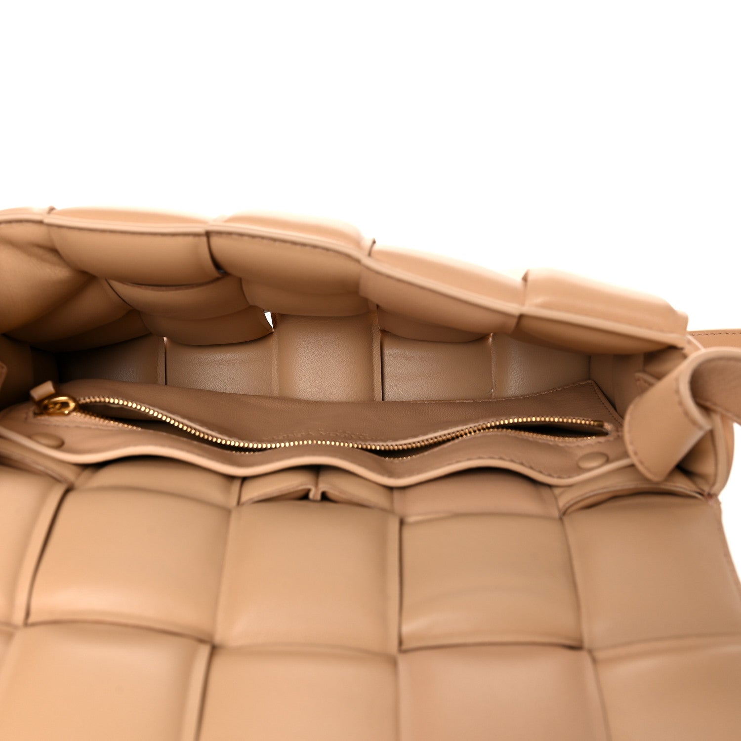 Bottega Veneta Nappa Maxi Intreccio Padded Cassette Crossbody Bag Almond 5 of 14