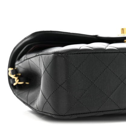 Chanel Lambskin Quilted Small Double Flap Black 9 of 14