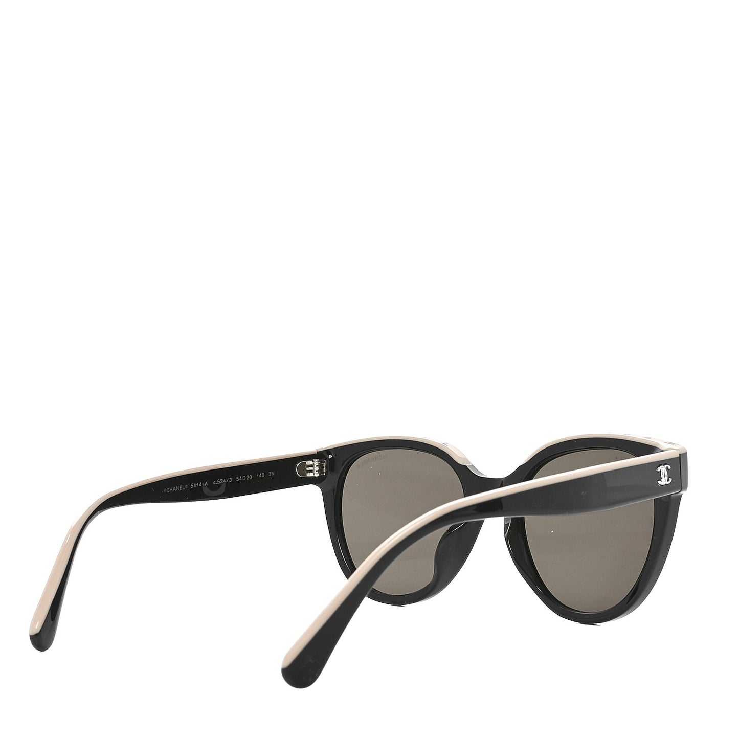 Acetate CC Butterfly Sunglasses 5414-A Black Beige