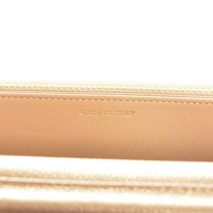Chanel Pearly Caviar Quilted Wallet On Chain WOC Gold 7 of 8