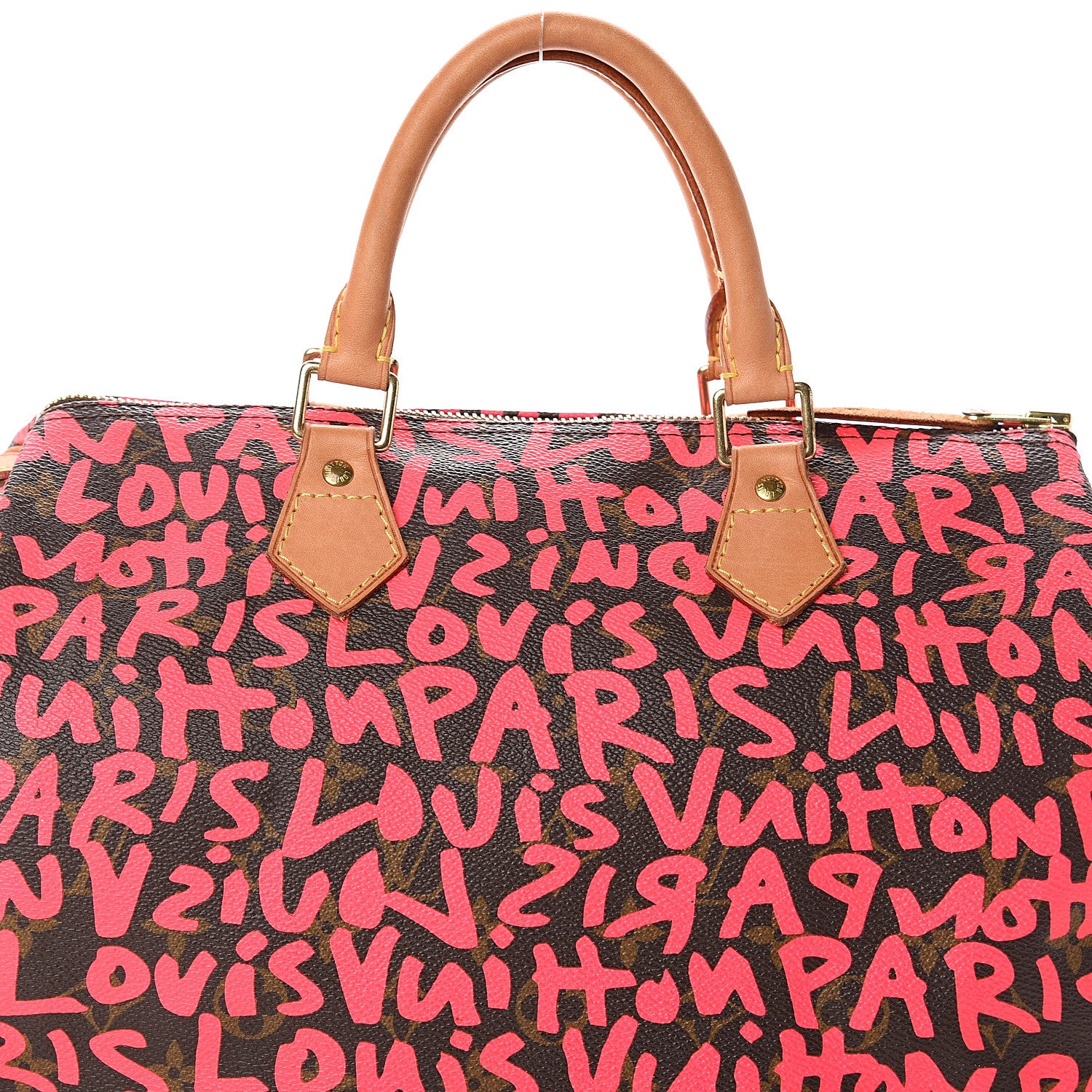 Louis Vuitton Monogram Graffiti Speedy 30 Fuchsia 7 of 9