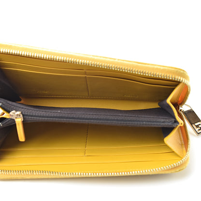Fendi Zucca Zip Around Wallet Tobacco Yellow 5 of 14