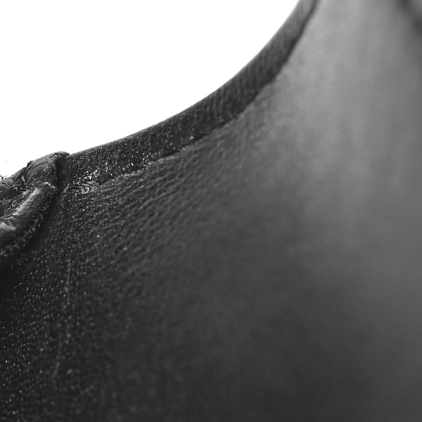 Metallic Lambskin Embossed Envelope Clutch Black