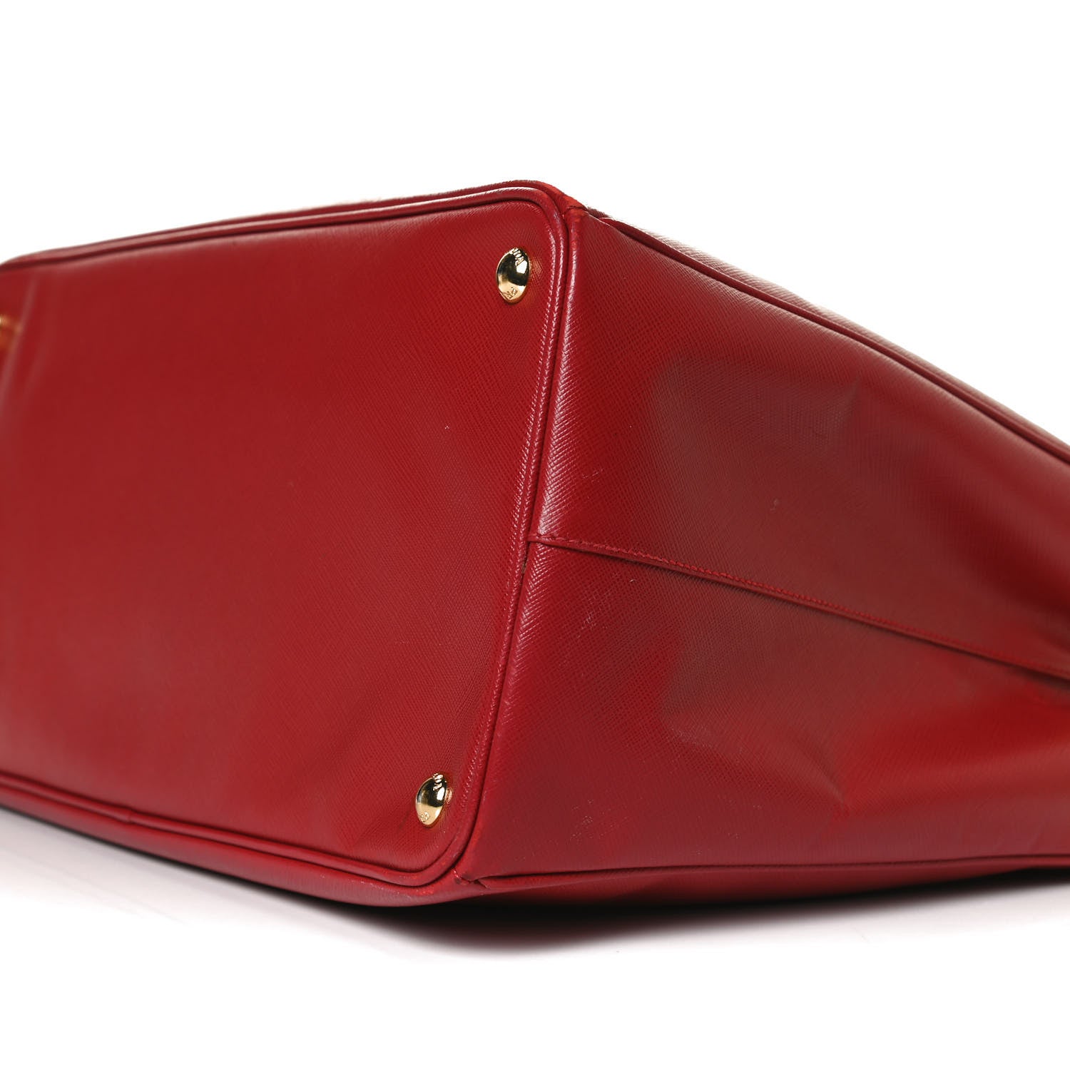 Prada Saffiano Lux Large Tote Fuoco 10 of 16