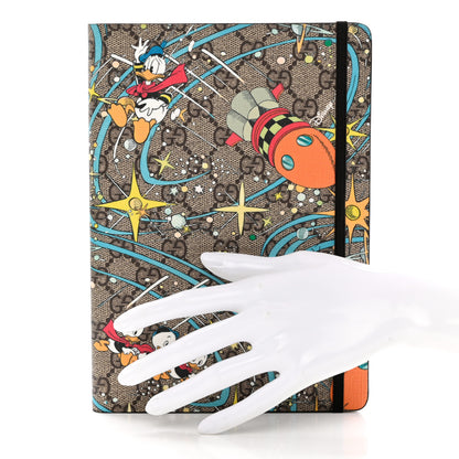Gucci X DISNEY GG Supreme Monogram Donald Duck Notebook Beige Multicolor New Acero 2 of 8